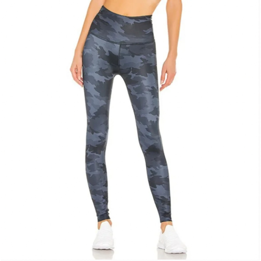 Beyond Yoga Lux High Waisted Blue Black Camo Leggings Size 1X
